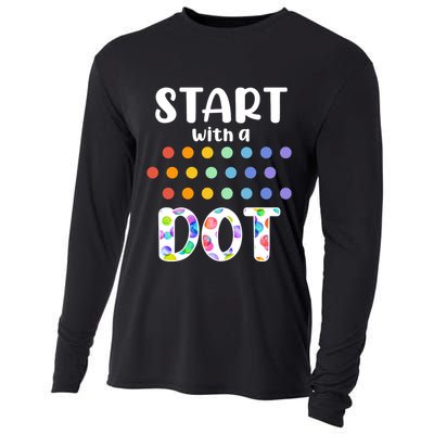 Start With A Dot Inernational Dot Day Cooling Performance Long Sleeve Crew