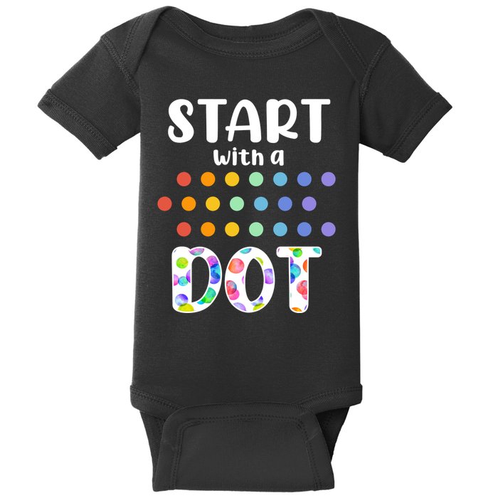 Start With A Dot Inernational Dot Day Baby Bodysuit