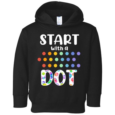 Start With A Dot Inernational Dot Day Toddler Hoodie