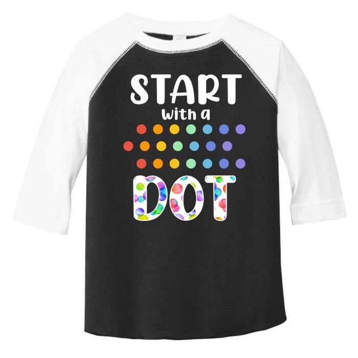 Start With A Dot Inernational Dot Day Toddler Fine Jersey T-Shirt
