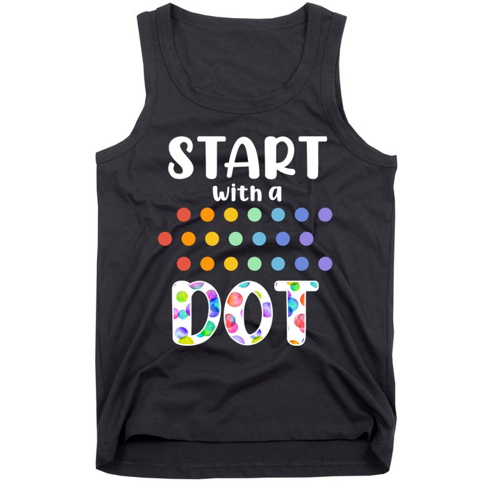 Start With A Dot Inernational Dot Day Tank Top