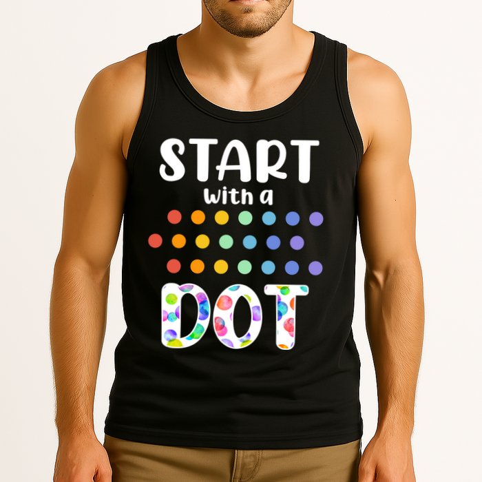 Start With A Dot Inernational Dot Day Tank Top