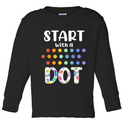 Start With A Dot Inernational Dot Day Toddler Long Sleeve Shirt