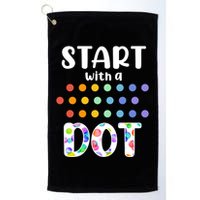 Start With A Dot Inernational Dot Day Golf Towel