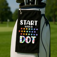 Start With A Dot Inernational Dot Day Golf Towel