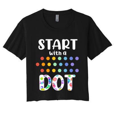 Start With A Dot Inernational Dot Day Crop Top