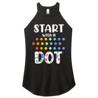 Start With A Dot Inernational Dot Day Women's Perfect Tri Rocker Tank
