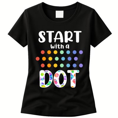 Start With A Dot Inernational Dot Day Womens T-Shirt