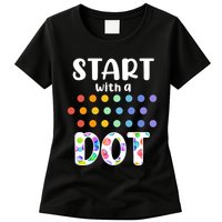 Start With A Dot Inernational Dot Day Womens T-Shirt