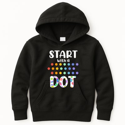 Start With A Dot Inernational Dot Day Kids Hoodie