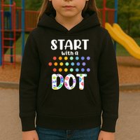 Start With A Dot Inernational Dot Day Kids Hoodie