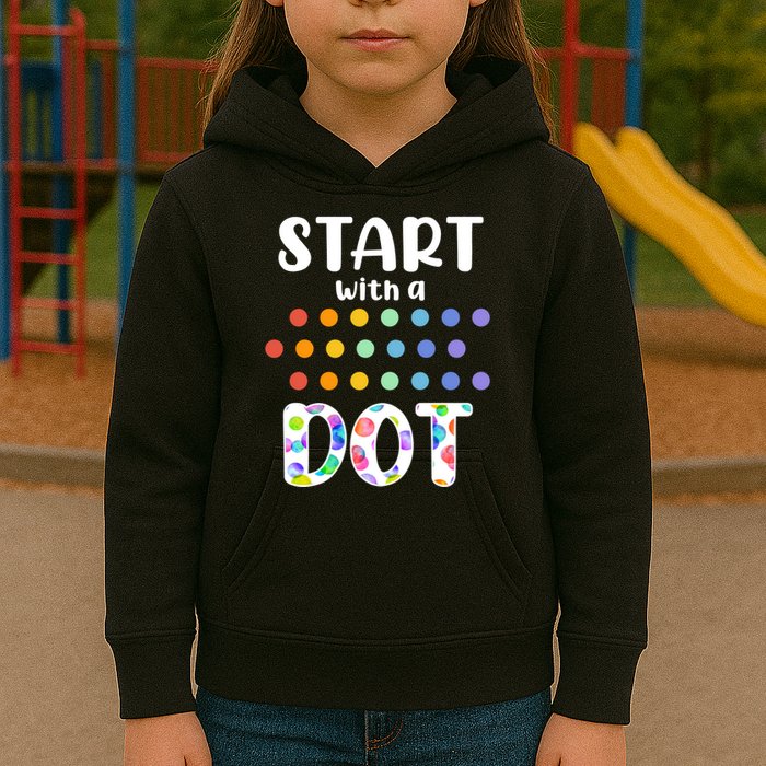 Start With A Dot Inernational Dot Day Kids Hoodie