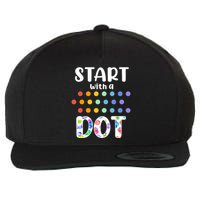 Start With A Dot Inernational Dot Day Wool Snapback Cap