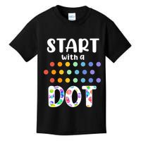 Start With A Dot Inernational Dot Day Kids T-Shirt