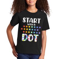 Start With A Dot Inernational Dot Day Kids T-Shirt