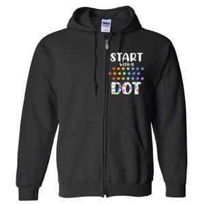 Start With A Dot Inernational Dot Day Full Zip Hoodie