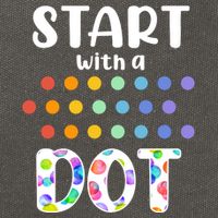 Start With A Dot Inernational Dot Day Cotton Canvas Backpack