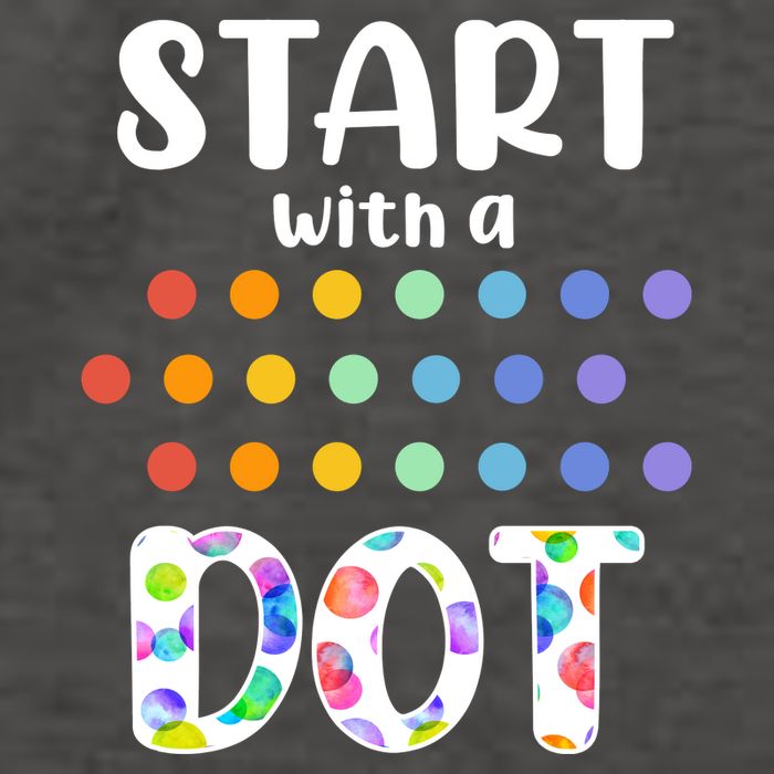 Start With A Dot Inernational Dot Day Vector Backpack