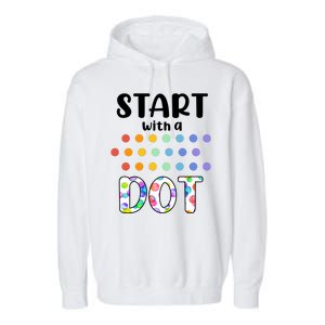 Start With A Dot Inernational Dot Day Garment-Dyed Fleece Hoodie