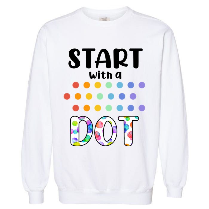 Start With A Dot Inernational Dot Day Garment-Dyed Sweatshirt