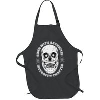 Sons With Arthritis 2 Sided Front Back Funny Retired Biker Full-Length Apron With Pockets