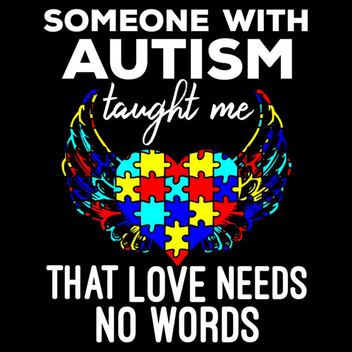 Someone With Autism Taught Me That Love Needs No Words Gift 16 in Basic Backpack