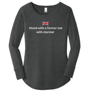 Stand With A Farmer Not With Starmer Women's Perfect Tri Tunic Long Sleeve Shirt