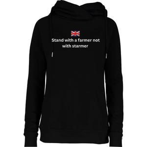 Stand With A Farmer Not With Starmer Womens Funnel Neck Pullover Hood