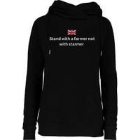 Stand With A Farmer Not With Starmer Womens Funnel Neck Pullover Hood