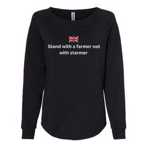 Stand With A Farmer Not With Starmer Womens California Wash Sweatshirt