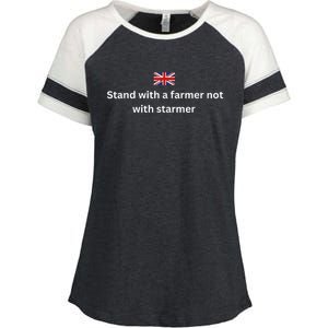 Stand With A Farmer Not With Starmer Enza Ladies Jersey Colorblock Tee