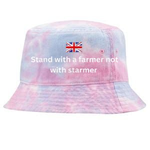 Stand With A Farmer Not With Starmer Tie-Dyed Bucket Hat