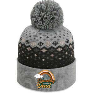 Someday We'll All Be Dead Retro Rainbow The Baniff Cuffed Pom Beanie