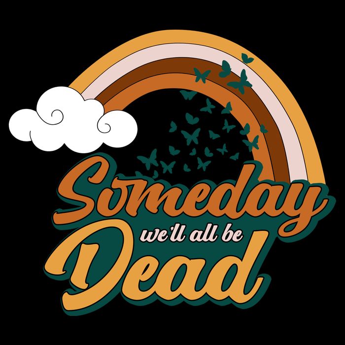 Someday We'll All Be Dead Retro Rainbow Backpack