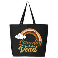 Someday We'll All Be Dead Retro Rainbow 25L Jumbo Tote