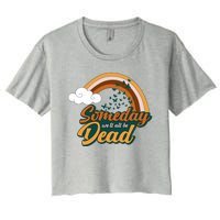 Someday We'll All Be Dead Retro Rainbow Women's Crop Top Tee