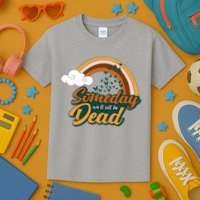 Someday We'll All Be Dead Retro Rainbow Kids T-Shirt