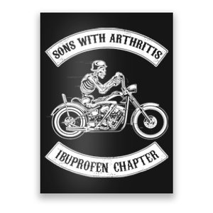 Sons With Arthritis Ibuprofen Chapter Funny Biker Skull Poster