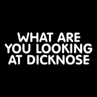 Saying What Are You Looking At Dicknose Cropped Pullover Crew