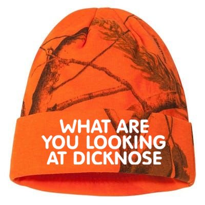 Saying What Are You Looking At Dicknose Kati Licensed 12" Camo Beanie