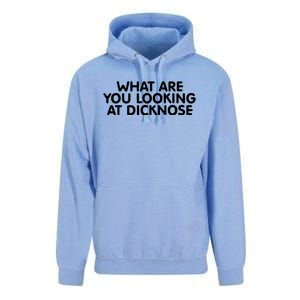 Saying What Are You Looking At Dicknose Unisex Surf Hoodie