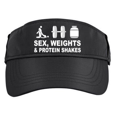 Sex Weights And Protein Shakes Gym Bodybuilding Trending Birthday Adult Drive Performance Visor