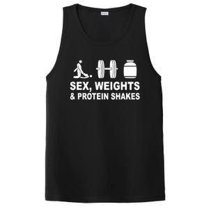 Sex Weights And Protein Shakes Gym Bodybuilding Trending Birthday PosiCharge Competitor Tank