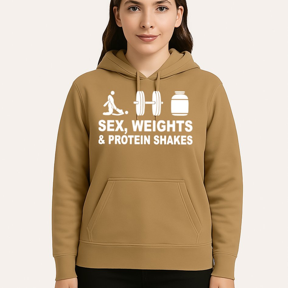 Sex Weights And Protein Shakes Gym Bodybuilding Trending Birthday Hoodie