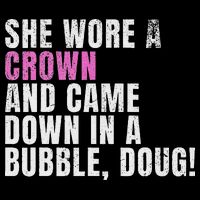 She Wore A Crown And Came Down In A Bubble Doug! Women Sustainable Bucket Hat