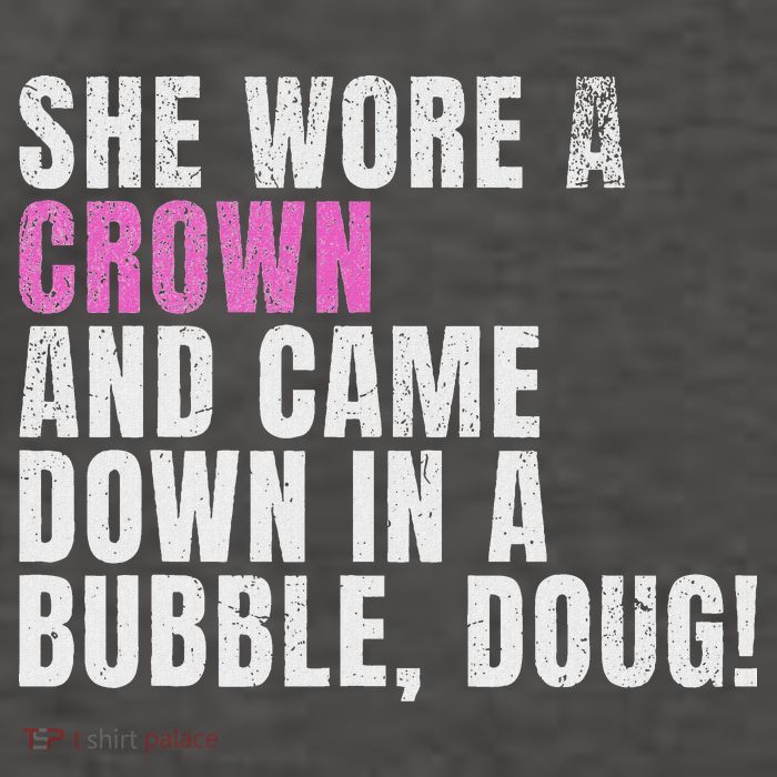 She Wore A Crown And Came Down In A Bubble Doug! Women Vector Backpack