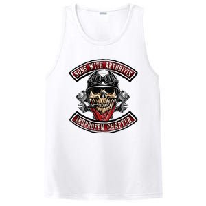 Sons With Arthritis Ibuprofen Chapter Funny Biker Skull PosiCharge Competitor Tank