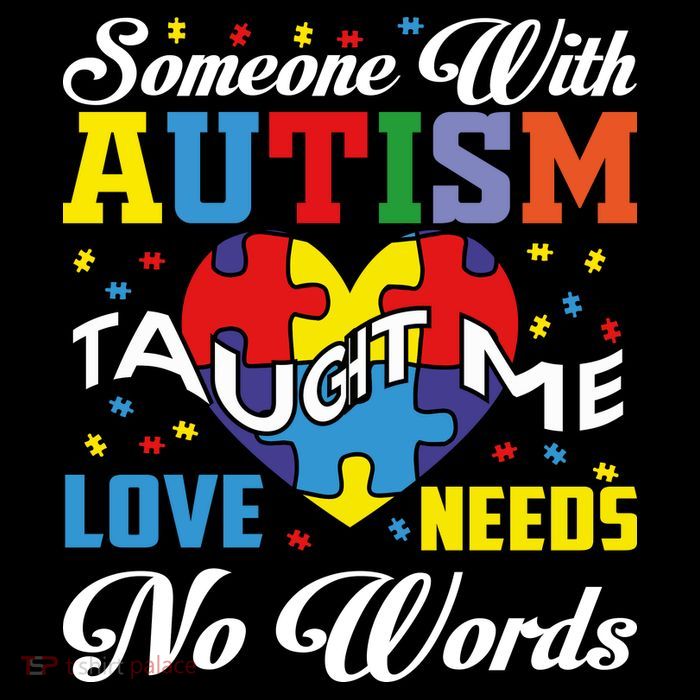 Someone With Autism Taugh Me Love Needs No Word Autism Awareness Month Sustainable Bucket Hat
