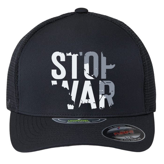 Stop War And Make Peace Flexfit Unipanel Trucker Cap