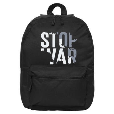 Stop War And Make Peace 16 in Basic Backpack
